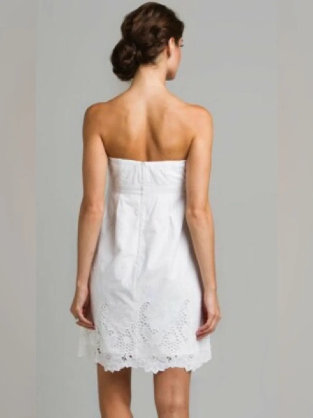 Lilly Pulitzer White Strapless Eyelet Dress - Picture 2 of 6